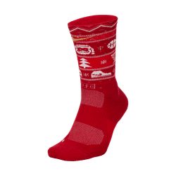 Nike Elite Christmas Crew Socks - Red Socks - Third Coast Soccer