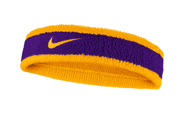 Nike Swoosh Headband - University Gold/Court Purple Player Accessories - Third Coast Soccer
