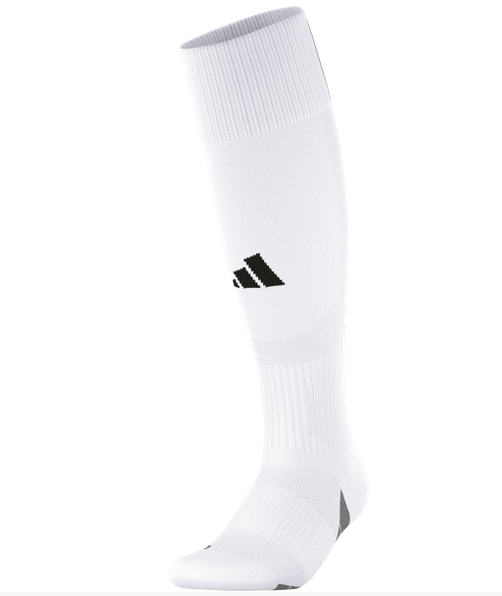 adidas Team Speed 5 Sock - White/Black Socks White Small - Third Coast Soccer