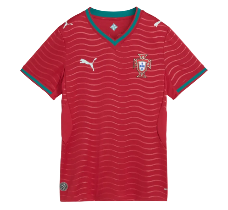 Puma Men's FPF Portugal Home Jersey 2026 International Replica Club Red/Green Lagoon Mens Small - Third Coast Soccer
