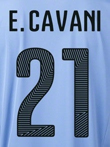Uruguay 2014/15 Name And Number Set Replica Hero Printing Home Cavani 21 - Third Coast Soccer