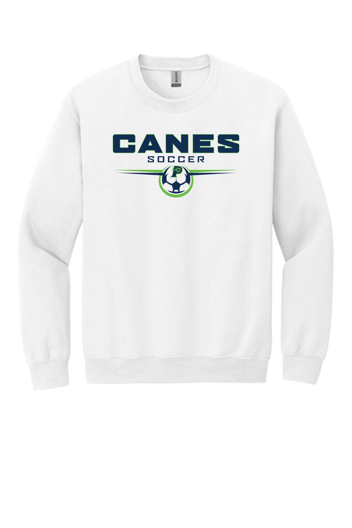 PVHS Canes Soccer Sweatshirt Prairieville High School White Mens Small - Third Coast Soccer