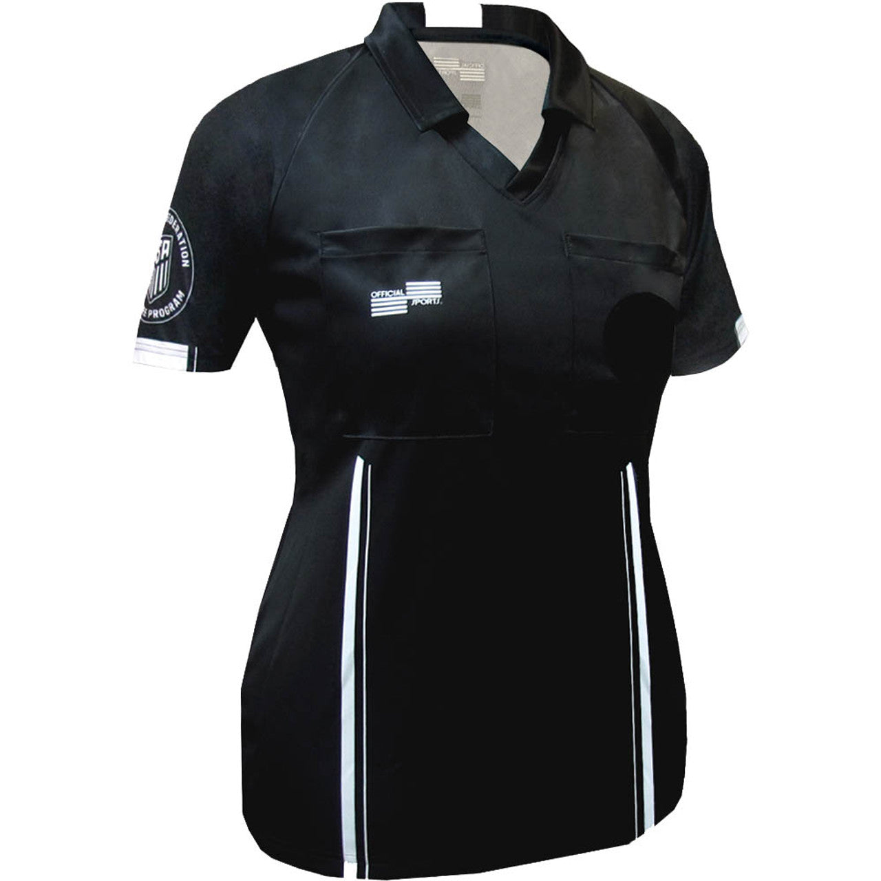 Official Sports USSF Women's Economy SS Jersey - Black Referee - Third Coast Soccer