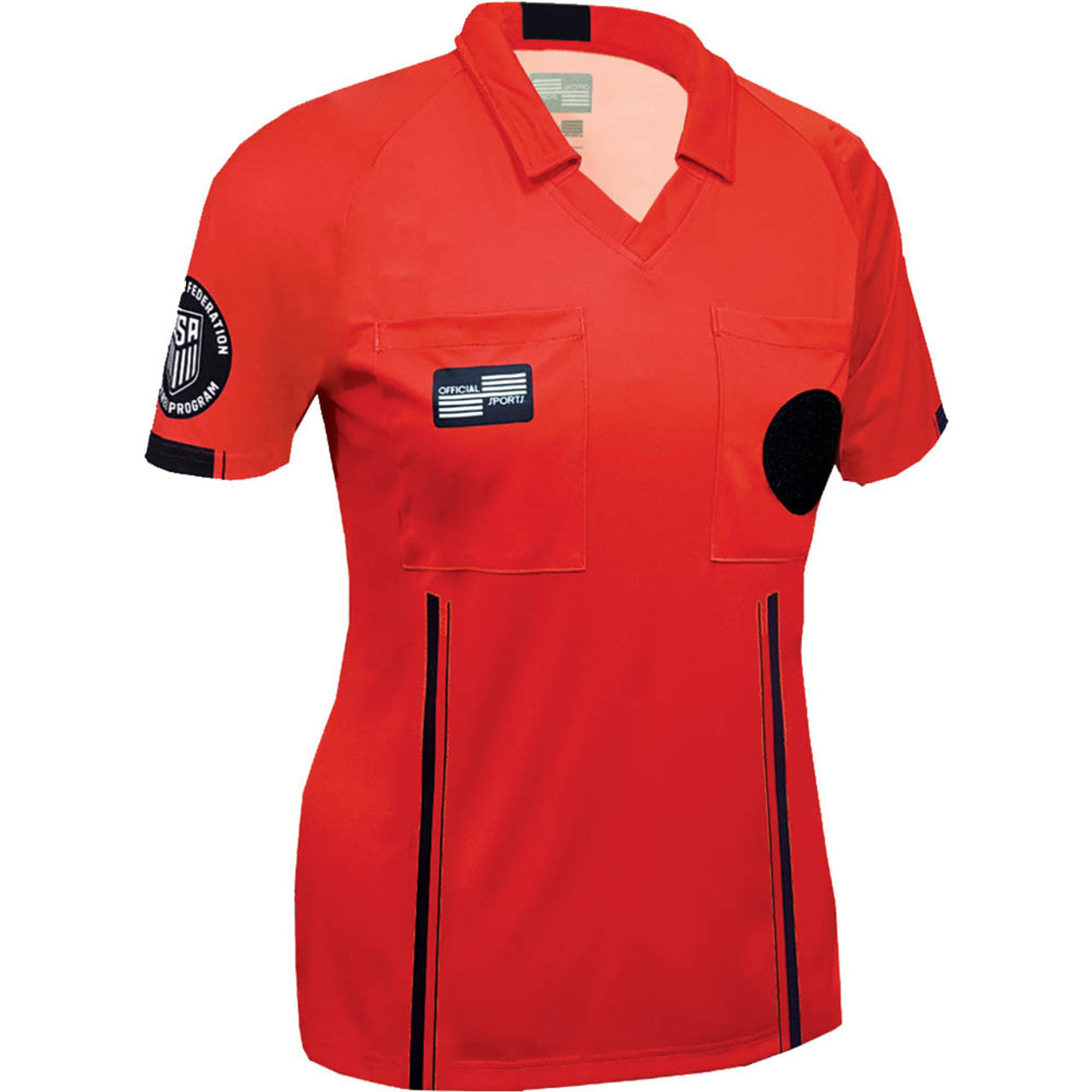 Official Sports USSF Women's Economy SS Jersey - Red Referee - Third Coast Soccer