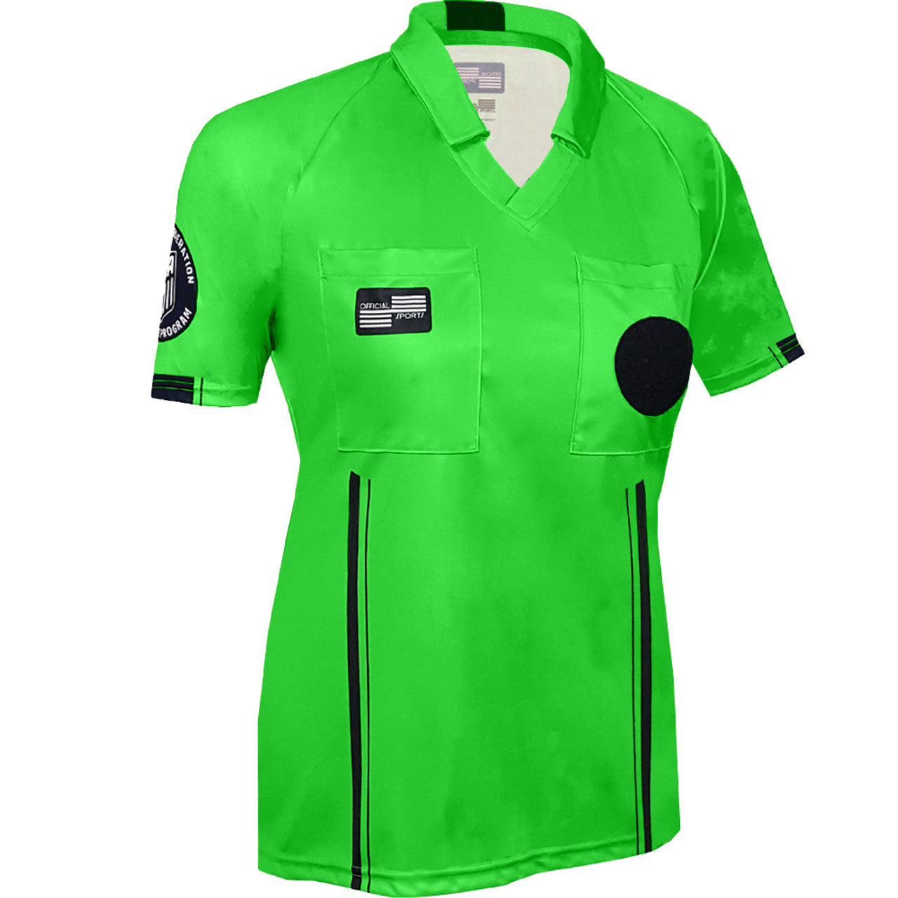 Official Sports USSF Women's Economy SS Jersey - Green Referee - Third Coast Soccer