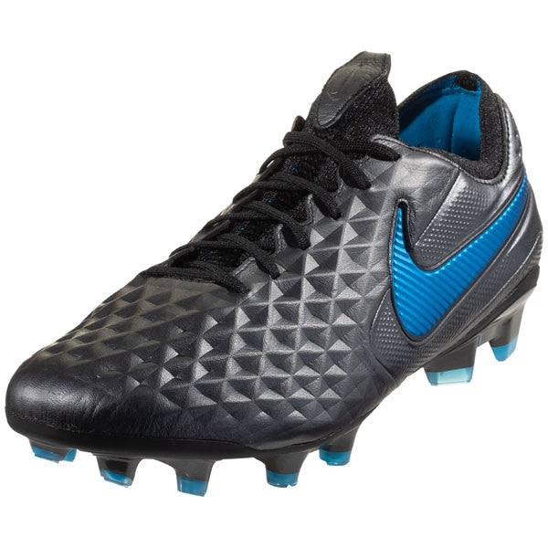 Nike Tiempo Legend 8 Elite FG - Black/Blue Hero Mens Firm Ground Mens 9.5 Black/Black/Blue Hero - Third Coast Soccer