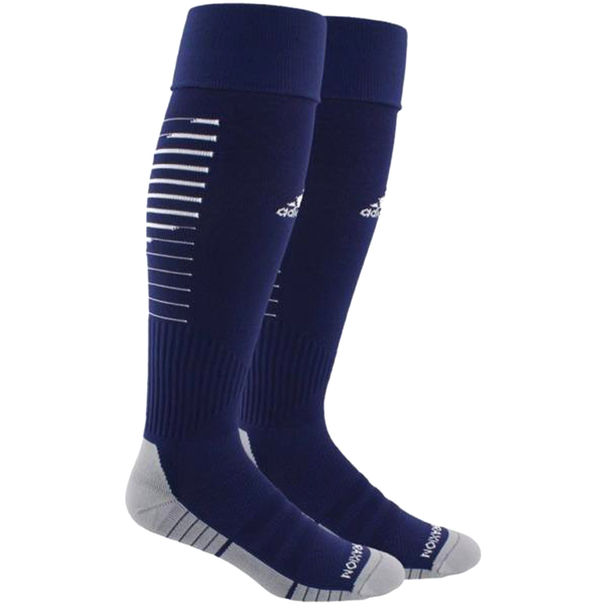adidas Team Speed II Sock - Dark Blue/White Socks - Third Coast Soccer