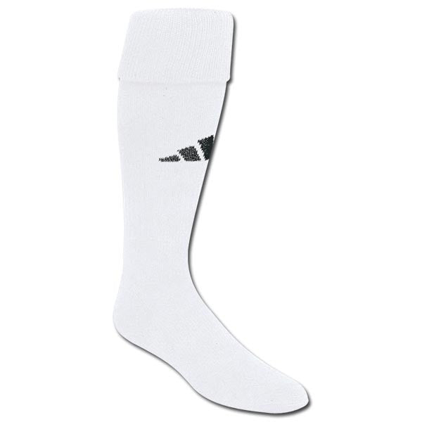 adidas Field Sock II Small - White Socks Small (5-7, 8-9, Etc.) White/Black - Third Coast Soccer