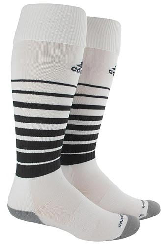 adidas Team Speed Sock Small - White/Black Socks White Small (5-7, 8-9, Etc.) - Third Coast Soccer