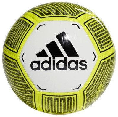 adidas Starlancer Vi Ball - White/Solar Yellow/Black Balls Size 5 White/Solar Yellow/Black - Third Coast Soccer