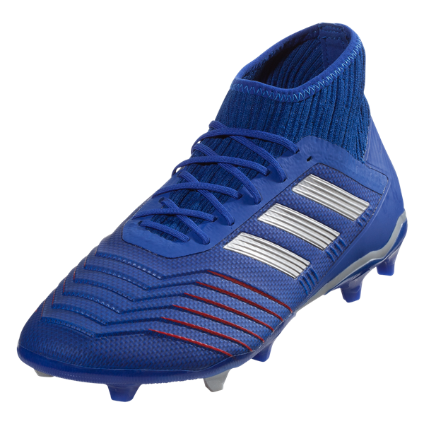 adidas Predator 19.2 FG - Bold Blue/Silver Metallic/Football Blue Mens Firm Ground Mens 6.5 Bold Blue/Silver Blue - Third Coast Soccer