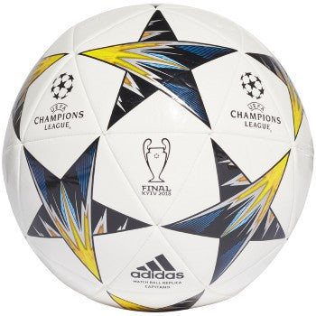 adidas Finale Kiev Capitano - White/Black/Yellow Balls White/Black/Yellow 5 - Third Coast Soccer