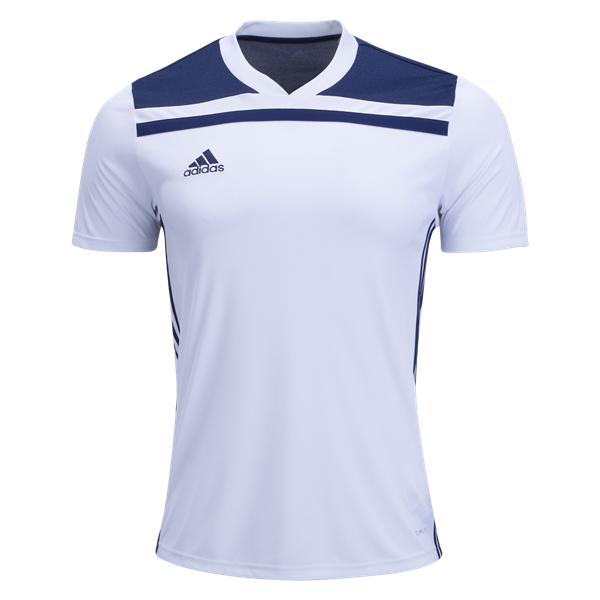 adidas Youth Regista 18 Jersey - White/Dark Blue Jerseys Youth Small White/Dark Blue - Third Coast Soccer