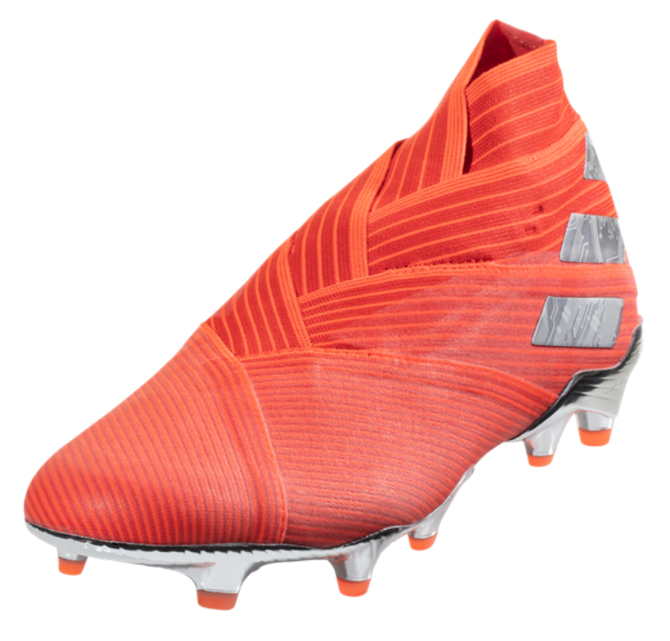 Adidas Nemeziz 19+ FG - Active Red/Metallic Silver/Solar Red Mens Firm Ground Mens 6.5 Active Red/Silver/Red - Third Coast Soccer