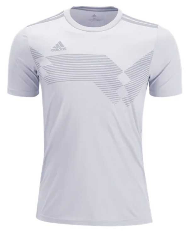 adidas Campeon 19 Jersey - White/Clear Grey Jerseys Mens Small White/Clear Grey - Third Coast Soccer