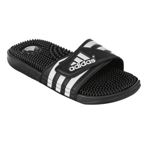 adidas Youth Adissage Sandal - Black/White Youth Sandals Youth 12 Black/White - Third Coast Soccer