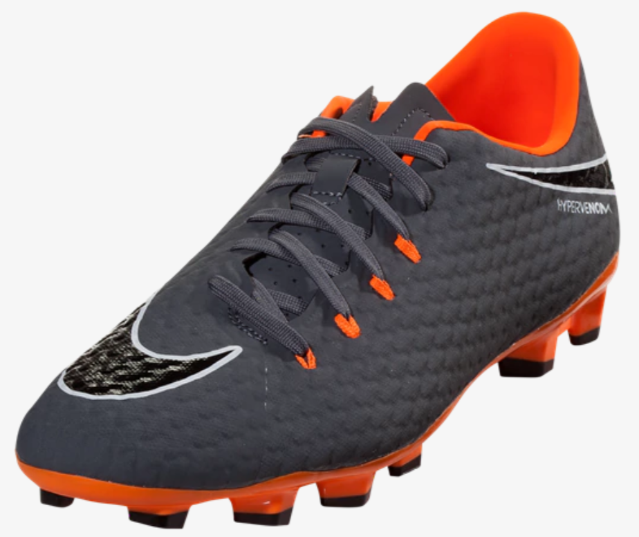 Nike Hypervenom Phantom 3 Academy FG - Dark Grey/Total Orange/White Mens Firm Ground Dark Grey/Total Orange/White Mens 6.5 - Third Coast Soccer