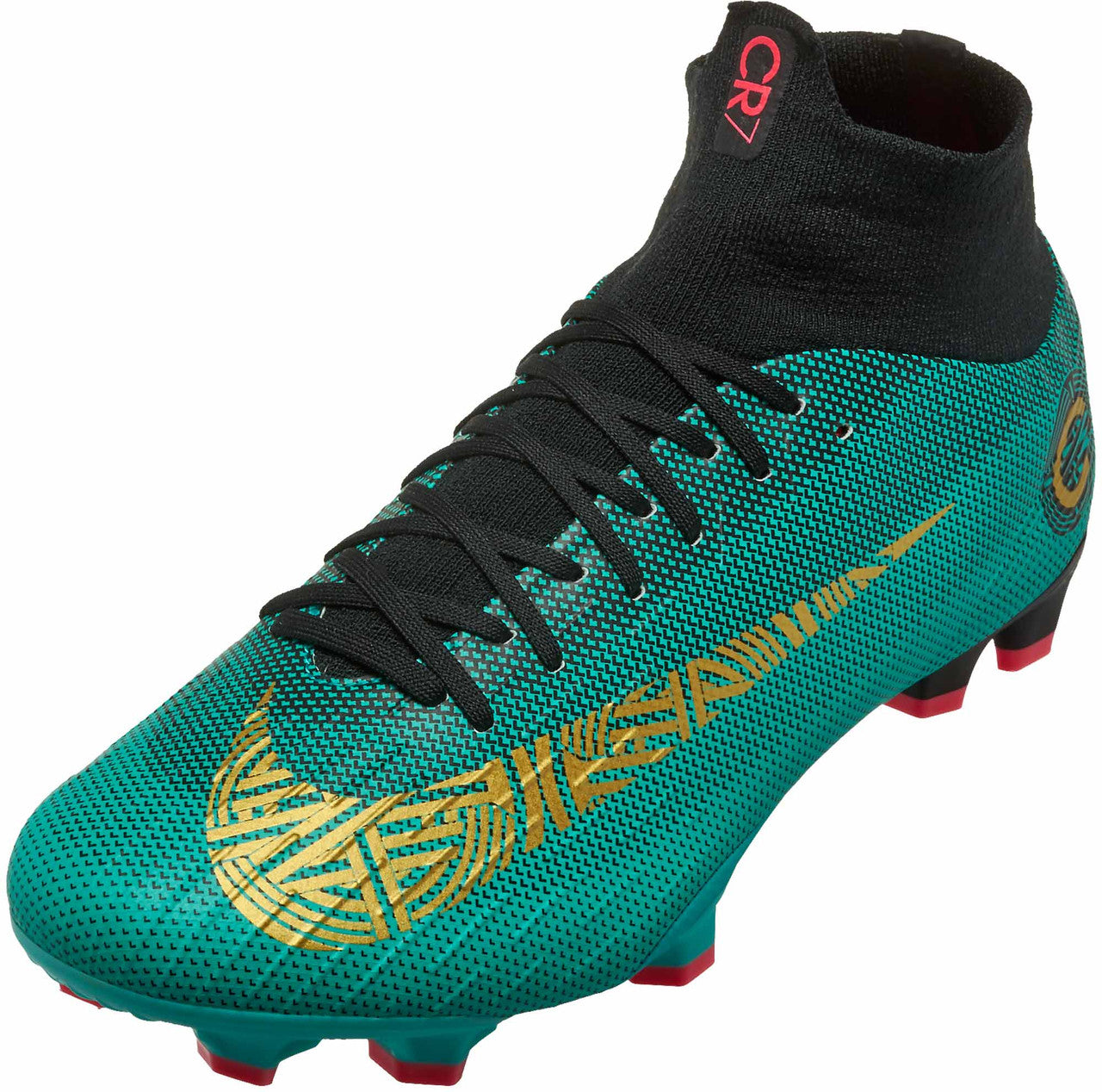 Nike Cr7 Superfly 6 Pro Fg - Clear Jade/Metallic Vivid Gold/Black Mens Firm Ground Clear Jade/Mtlc Vivid Gold/Blk Mens 6 - Third Coast Soccer