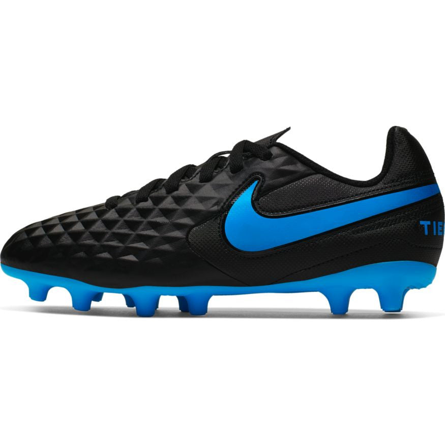 Nike Junior Legend 8 Club Fg/Mg Youth Firm Ground Youth 10 Black/Blue Hero - Third Coast Soccer