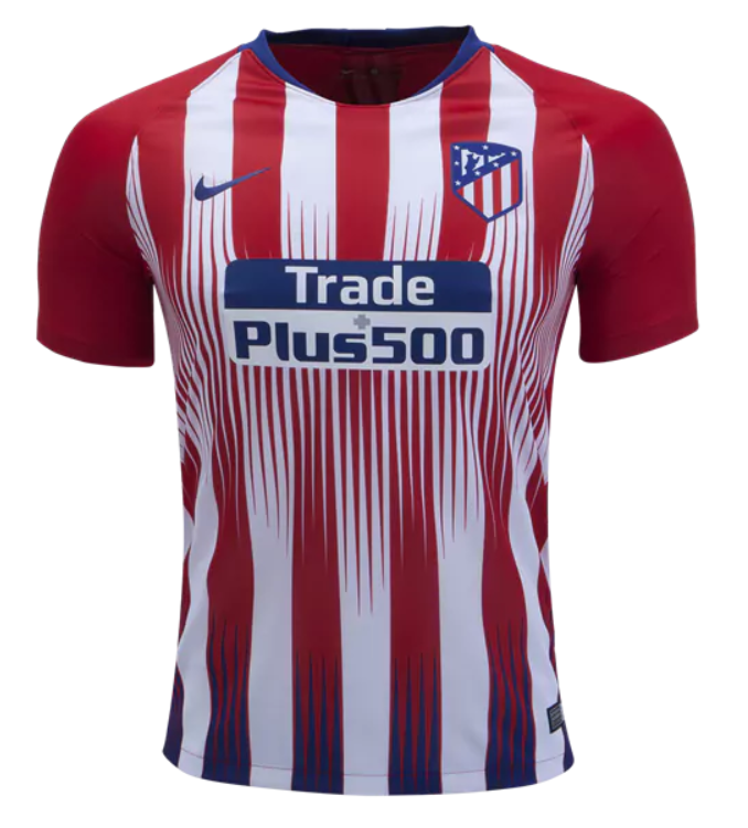 Nike Atletico Madrid Home Jersey 18/19 Club Replica Sport Red/White/Deep Royal Blu Mens Small - Third Coast Soccer