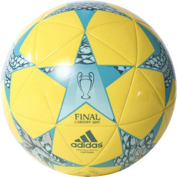 adidas Finale CDF Capitano Ball - Bright Yellow/Clear Aqua/Energy Blue Balls Byello/Claqua/Eneblu 5 - Third Coast Soccer