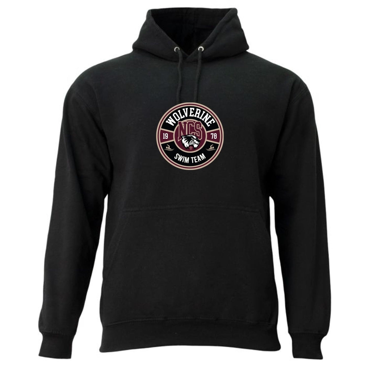 A4 NCS Swimming Legend Fleece Hoodie - Black NCS Swimmimg - Third Coast Soccer