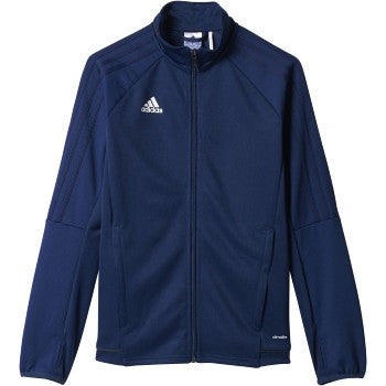 Adidas Youth Tiro 17 Training Jacket - Dark Blue/Dark Grey/White Jackets Darkblue/Darkgrey/White Youth 2Xs - Third Coast Soccer