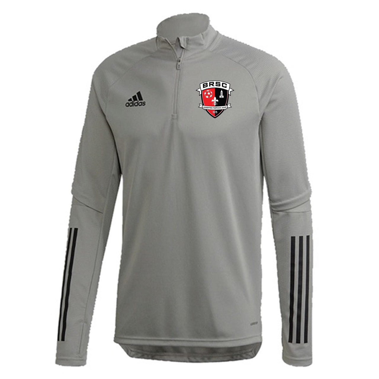 adidas BRSC Youth Condivo 20 Training Top - Grey BRSC 2020-2022 Youth Small Team Mid Grey - Third Coast Soccer