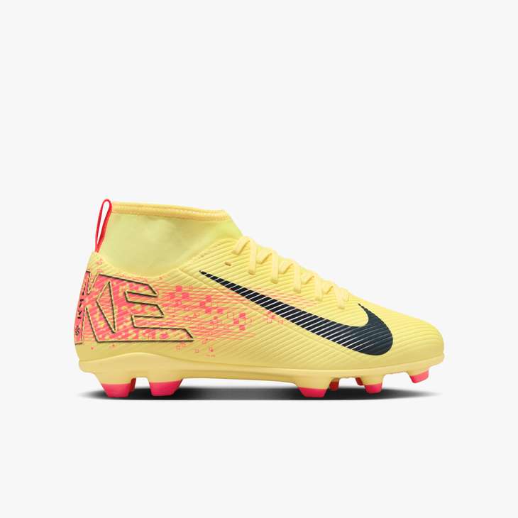 Nike Junior Mercurial Superfly 10 Club Kylian Mbappe FG - Orange/Navy Youth Footwear - Third Coast Soccer