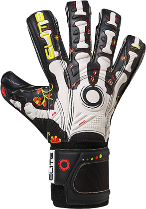 Elite Calaca Goalkeeper Gloves Gloves White/Black Size 11 - Third Coast Soccer