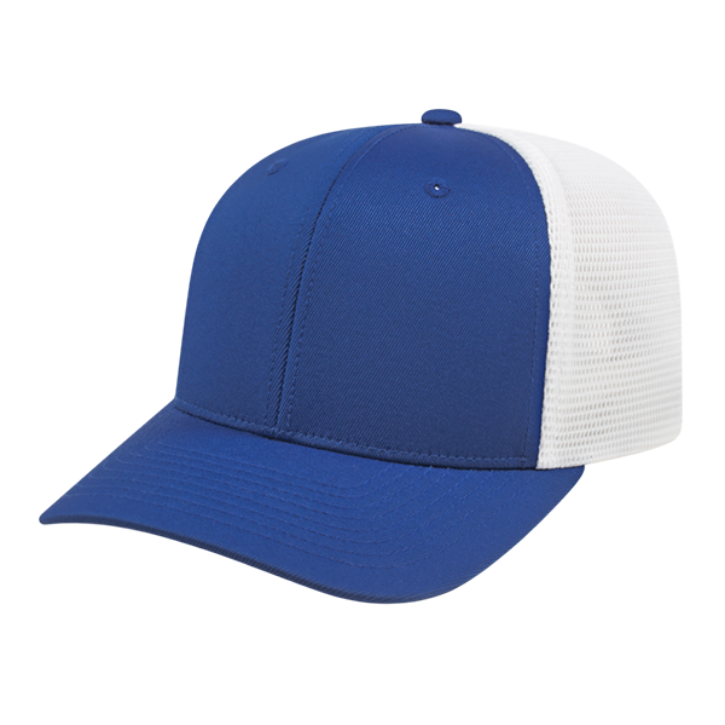 Cap America Flexfit Trucker Hat Hats Royal/White - Third Coast Soccer