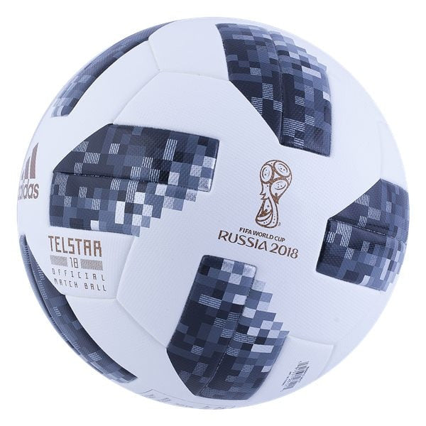 adidas Telstar 18 World Cup Official Match Ball Balls White/Black/Silvermetallic 5 - Third Coast Soccer