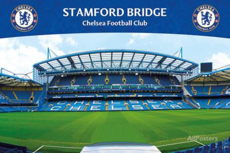 PRS Chelsea Stamford Bridge Poster - 24" x 36" Posters 24" X 36" - Third Coast Soccer