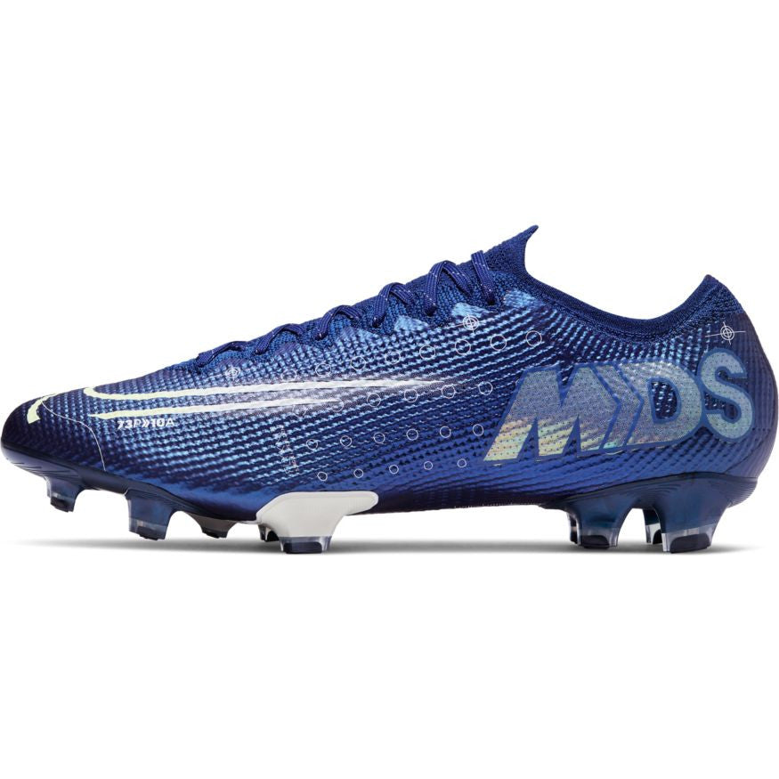 Nike Vapor 13 Elite Mds Fg Mens Firm Ground Mens 6.5 Blue Void/Barely Volt - Third Coast Soccer
