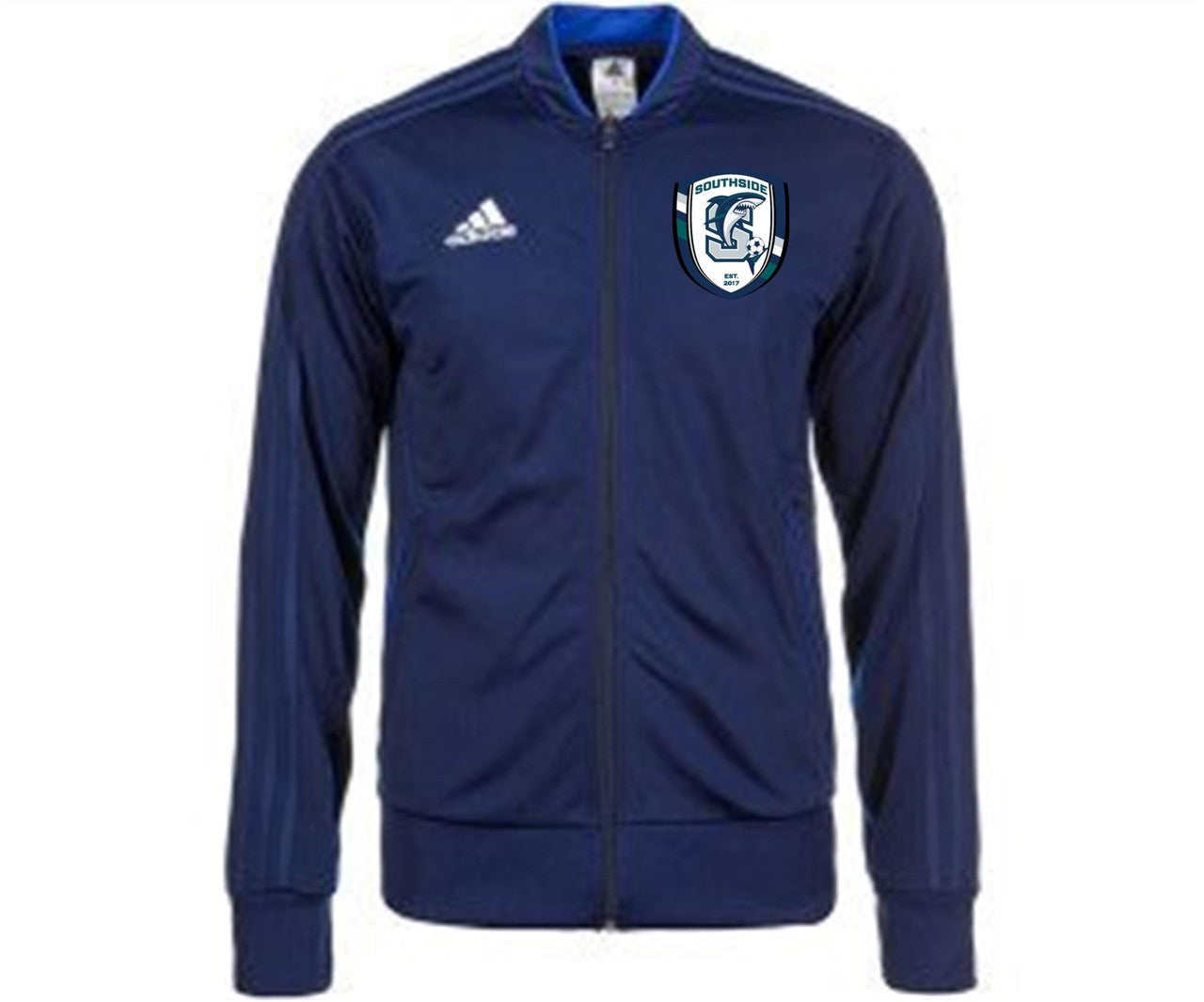 adidas Southside HS Condivo 18 Jacket Southside High School Mens Small Dark Blue/White - Third Coast Soccer