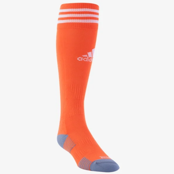 adidas Copa Zone Cushion IV Sock - Orange/White Socks - Third Coast Soccer