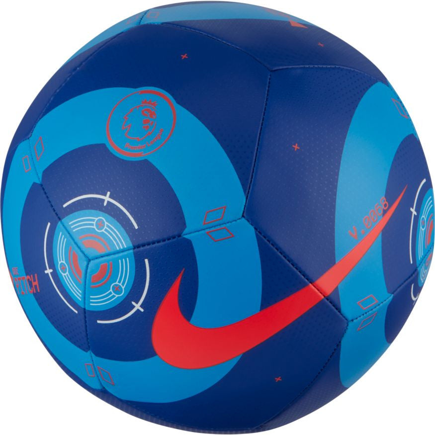 Nike Premier League Pitch Ball - Blue/Crimson Balls Size 5 Blue/Laser Crimson - Third Coast Soccer