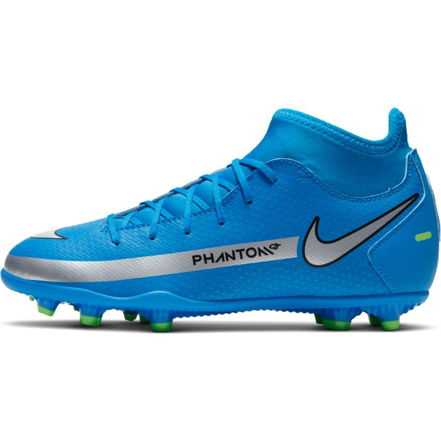 Nike Phantom Gt Club Fg Junior - Photo Blue/Metallic Silver Youth Firm Ground Youth 1 Photo Blue/Silver/Rage Green - Third Coast Soccer