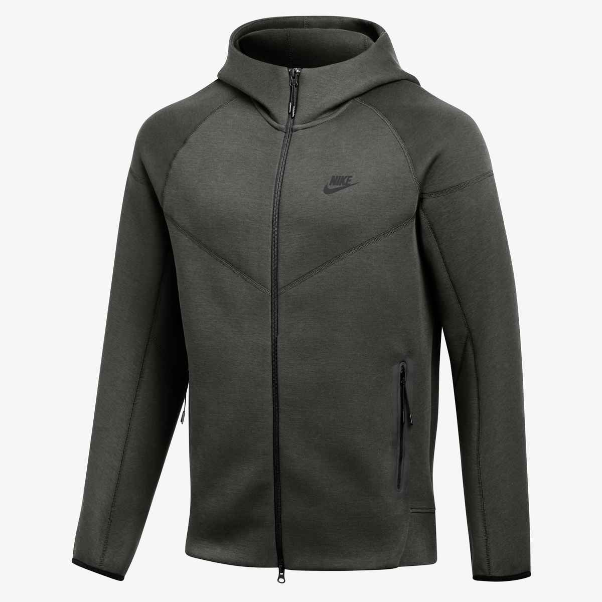 Nike Team Tech FZ Fleece Windrunner Hoodie Jackets Anthracite/Black Mens Small - Third Coast Soccer