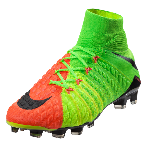 Nike Hypervenom Phantom III DF FG - Electric Green/Black/Hyper Orange/Volt Mens Firm Ground Electric Green/Black-Hyper Ora Mens 7 - Third Coast Soccer