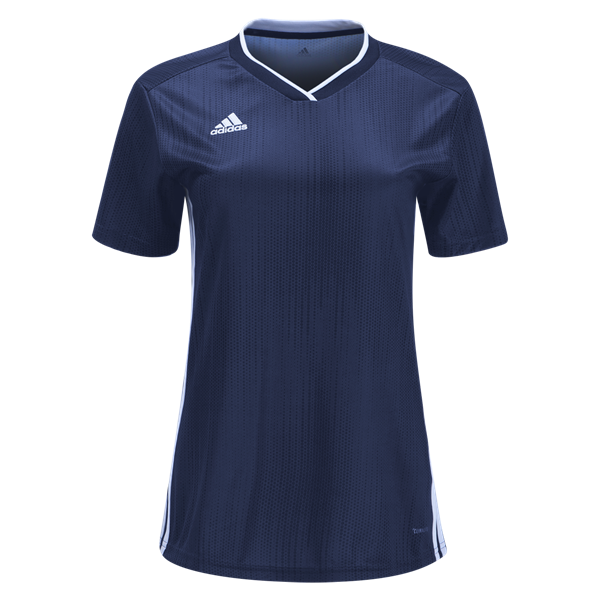 adidas Women'S Tiro 19 Jersey - Dark Blue/White Jerseys Womens Extra Small Dark Blue/White - Third Coast Soccer