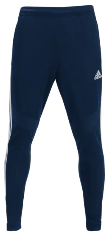 adidas Youth Tiro 19 Training Pant - Dark Blue/White Pants Youth Extra Small Dark Blue/White - Third Coast Soccer