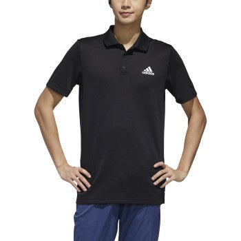 adidas Designed to Move 3 Stripes Polo - Black Polos - Third Coast Soccer