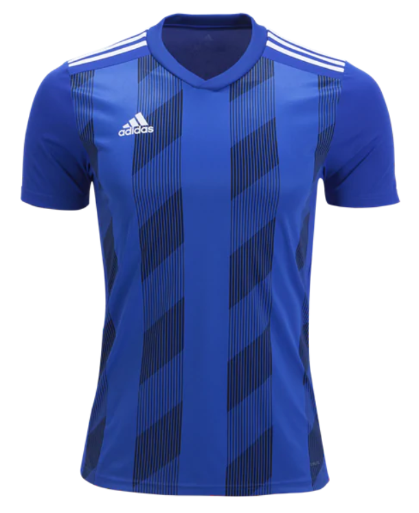 adidas Striped 19 Jersey - Bold Blue/White Jerseys Mens Small Bold Blue/White - Third Coast Soccer