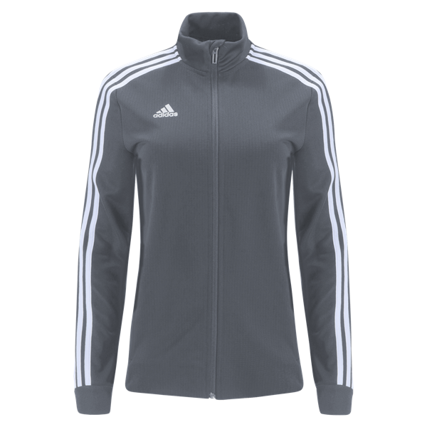 adidas Women's Tiro 19 Training Jacket - Grey/Clear Onix/White Jackets Womens Extra Small Grey/Clear Onix/White - Third Coast Soccer