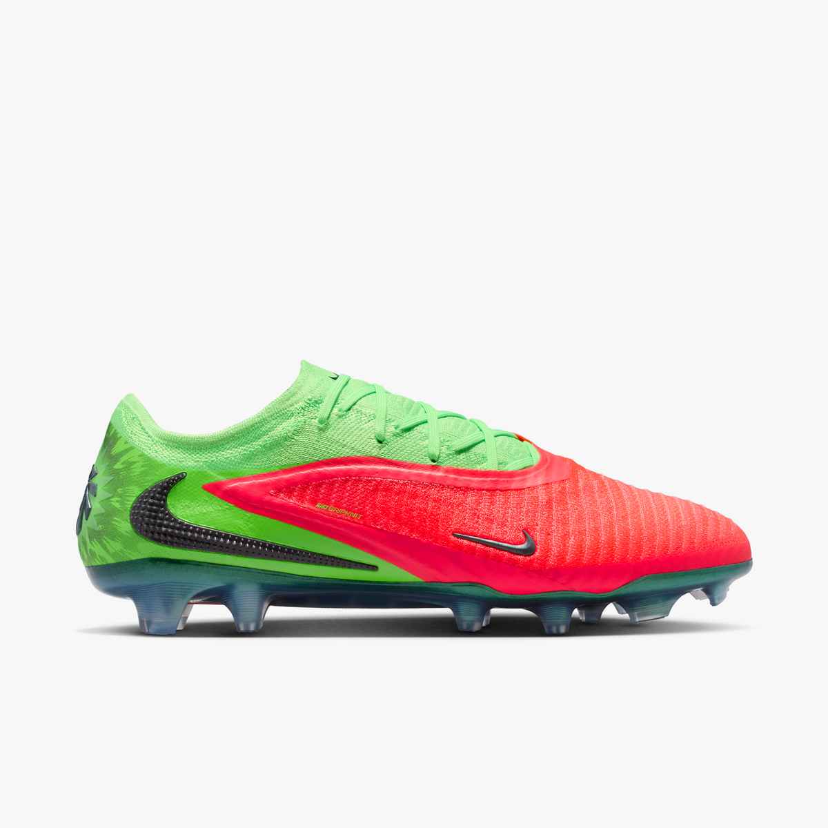 Nike Phantom 6 Low Elite Haaland FG - Hot Punch/Black/Green Men's Footwear - Third Coast Soccer