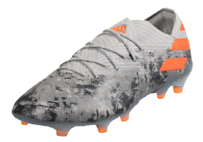 adidas Nemeziz 19.1 Fg - Grey/Solar Orange/White Mens Firm Ground Mens 9.5 Grey/Solar Orange/White - Third Coast Soccer
