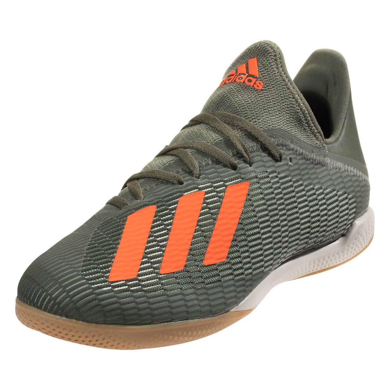 adidas X 19.3 Indoor - Green/Orange Mens Indoor Mens 6.5 Legacy Green/Solar Orange/Whit - Third Coast Soccer