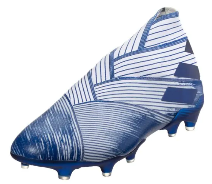 adidas Nemeziz 19+ FG - White/Team Royal Blue Mens Firm Ground Mens 8 White/Team Royal Blue - Third Coast Soccer