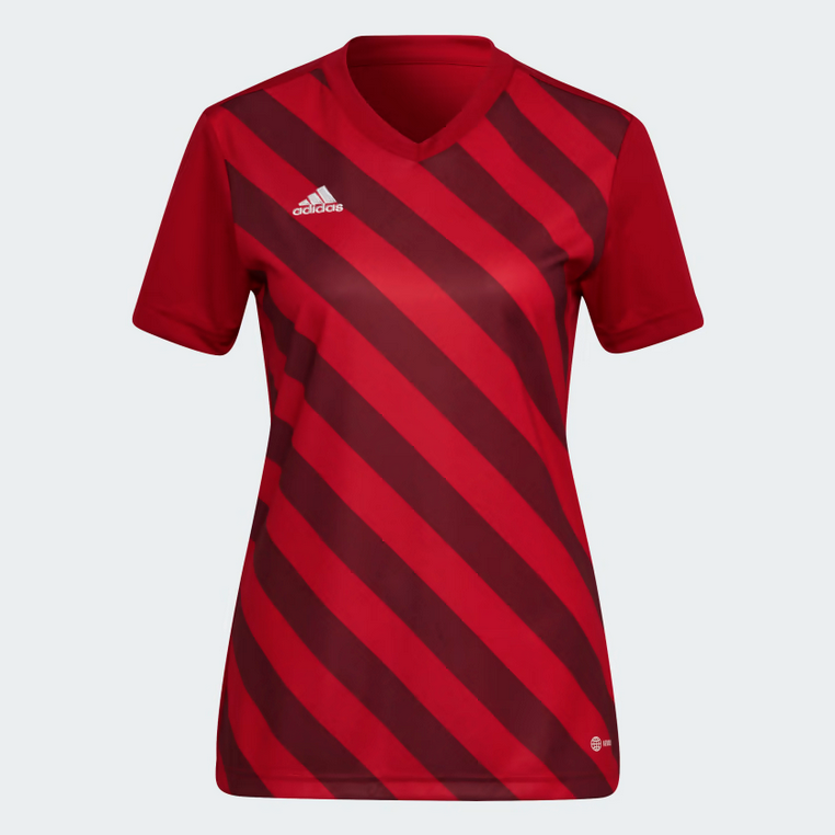 Adidas Womens Entrada 22 Graphic Jersey - Red Training Wear - Third Coast Soccer
